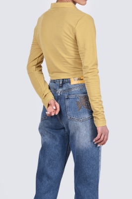 شومیز آستین بلند پیش چین دار