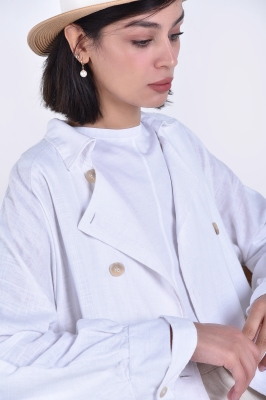 ترنچ کت لینن