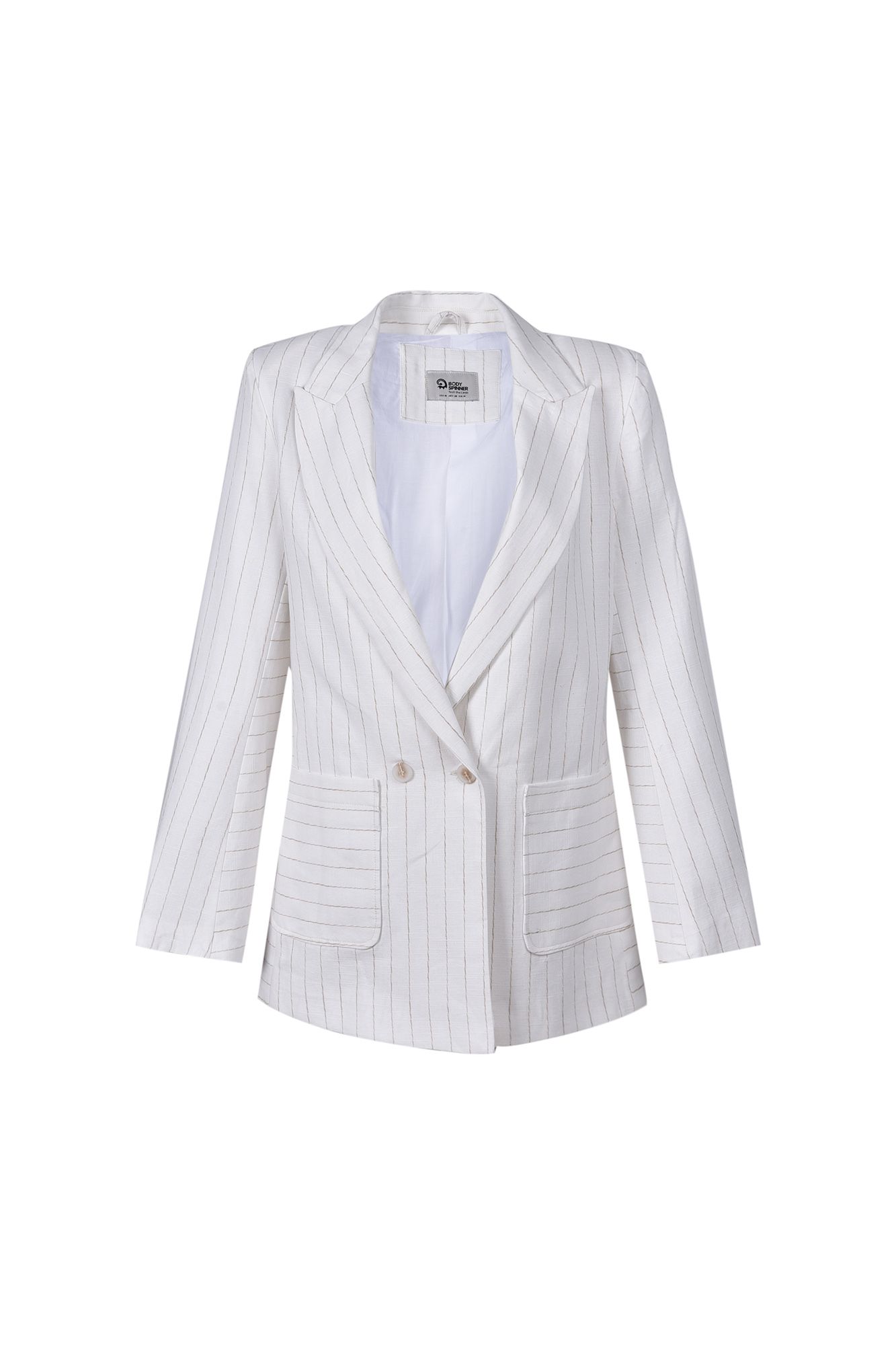 کت بلیزر راه راه آستر دار