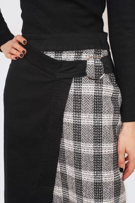 دامن ترکیبی کتان و پشمی