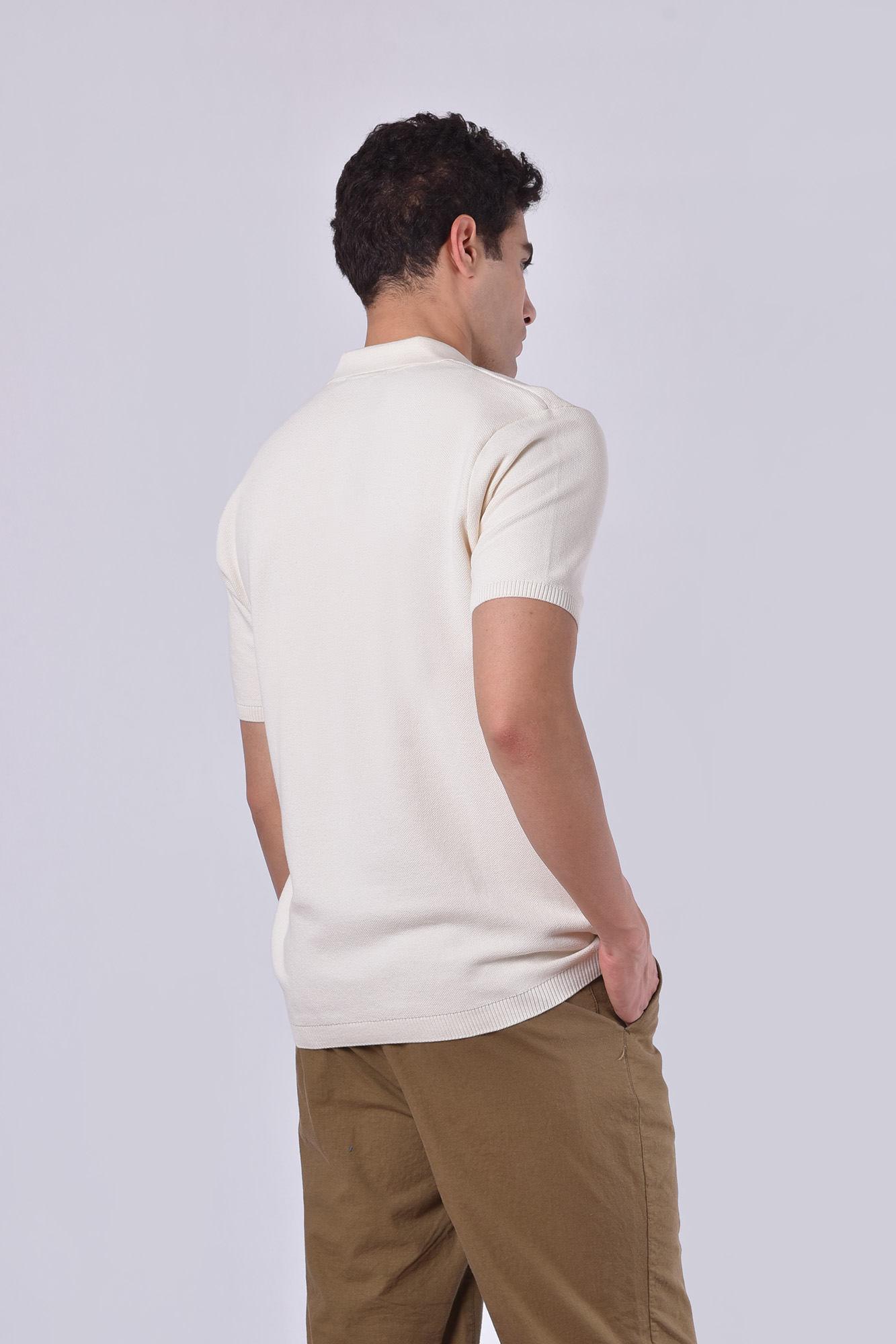 پولوشرت بافت آستین کوتاه