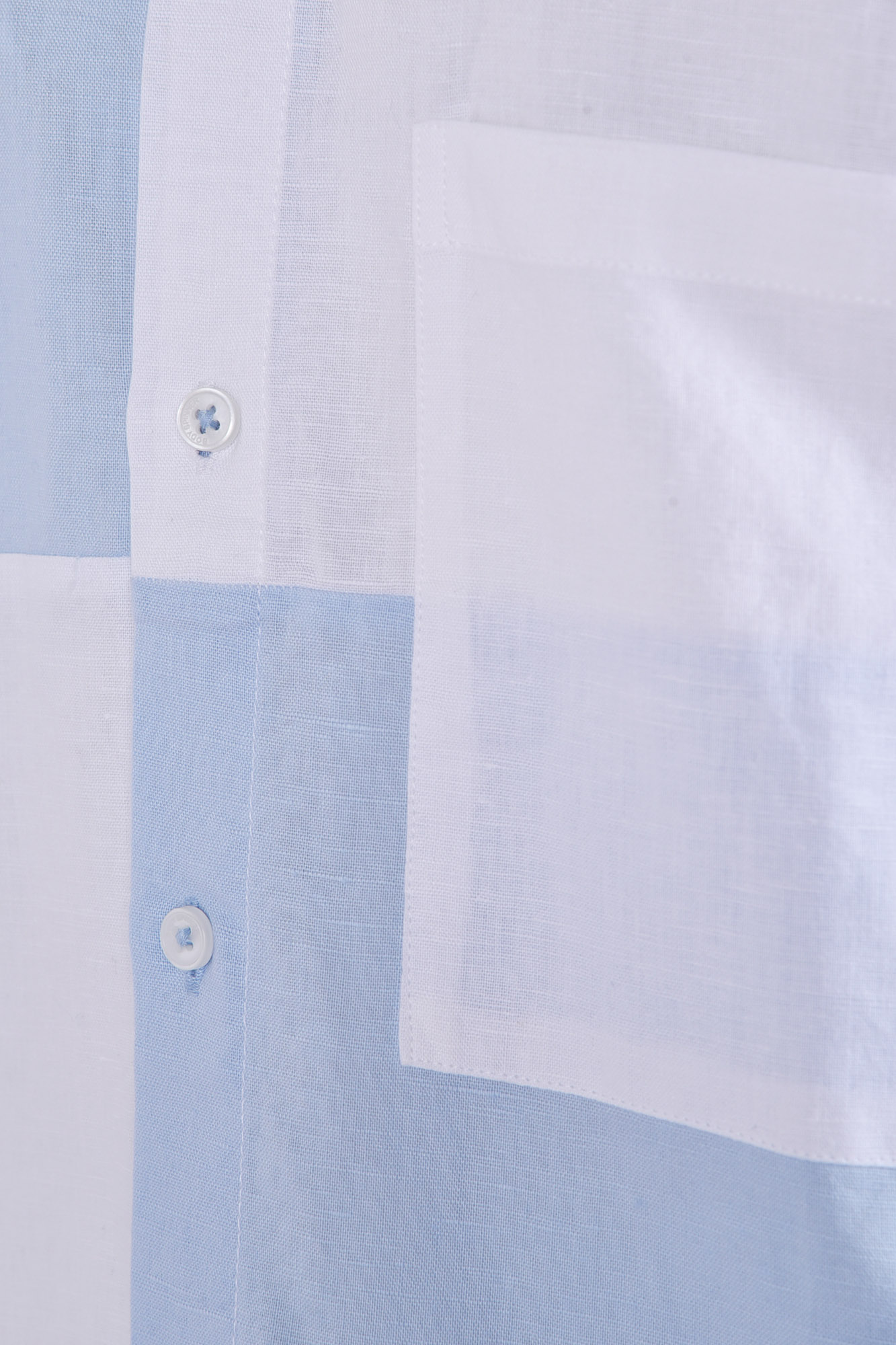 پیراهن ترکیبی دو رنگ رگولار فیت