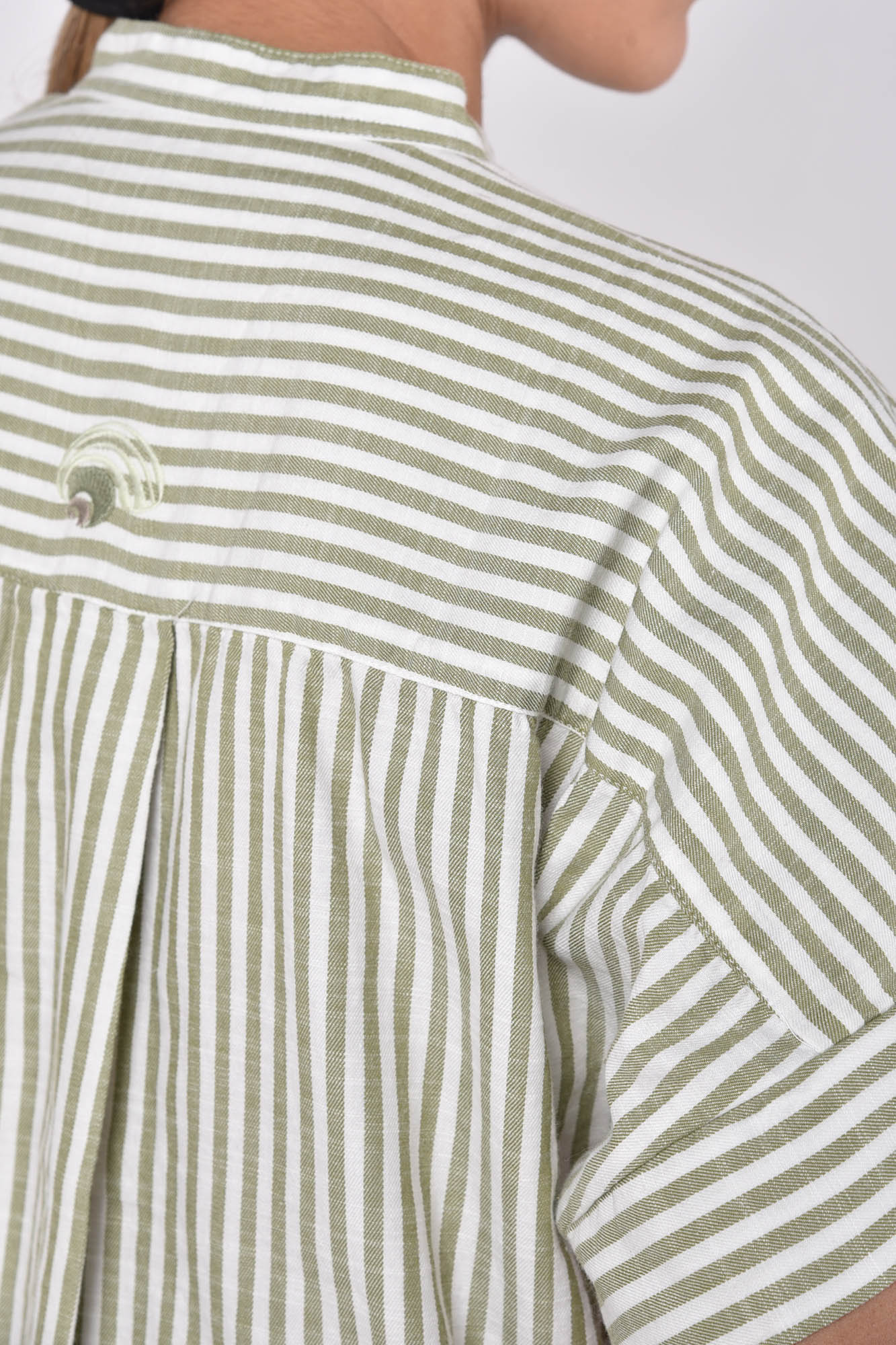 شومیز آستین کوتاه راه راه