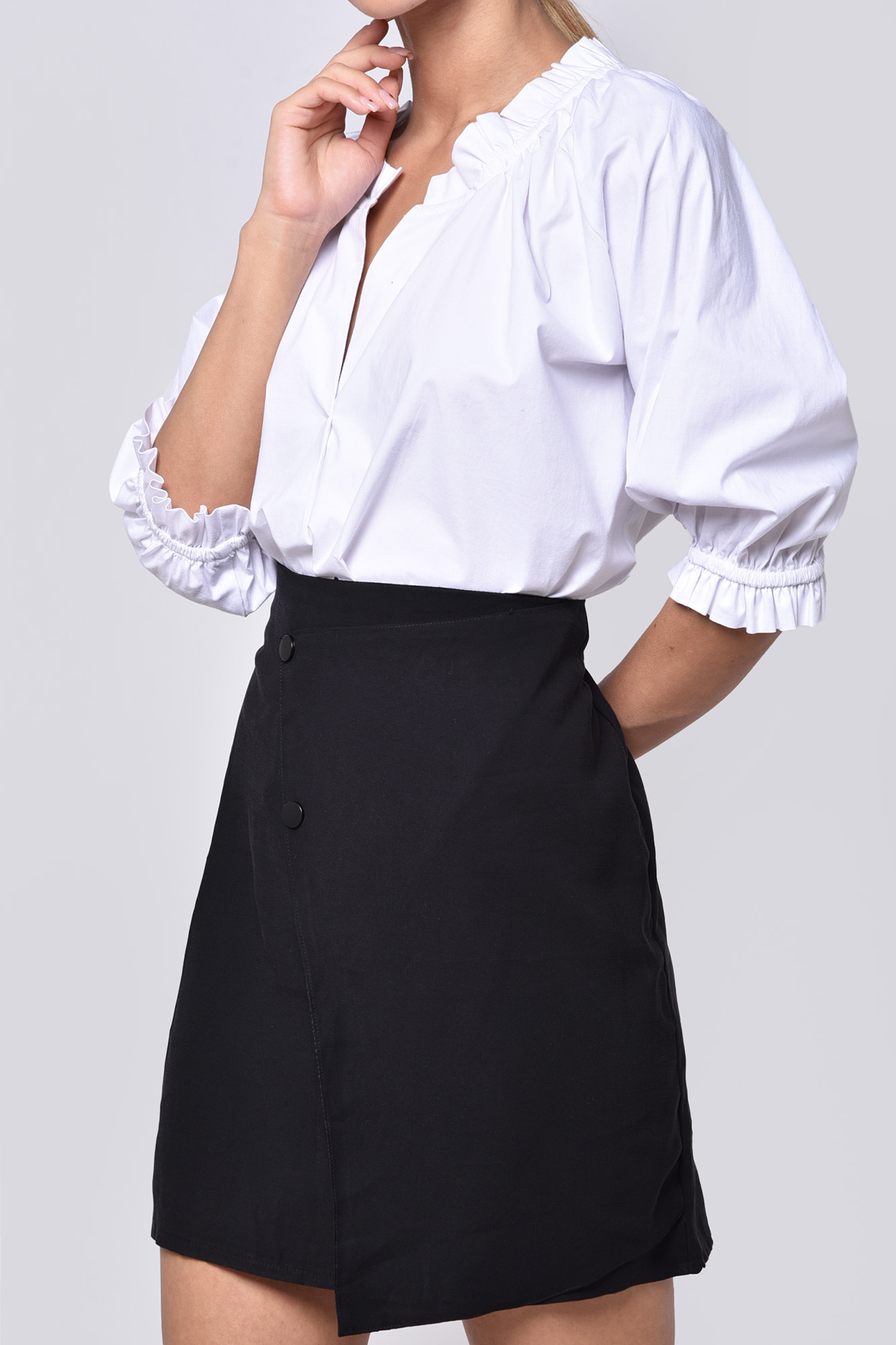 دامن کوتاه بلماندو دکمه دار