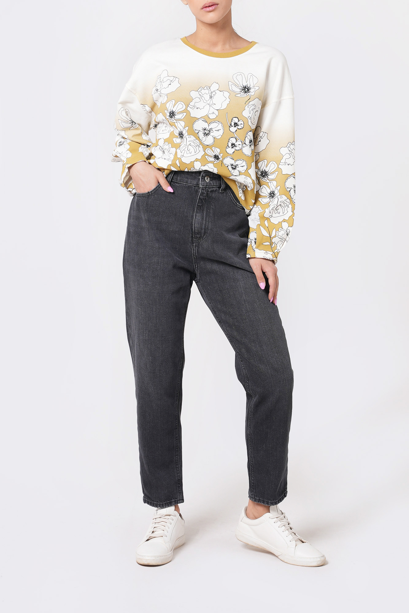 تیشرت آستین بلند دورس چاپی