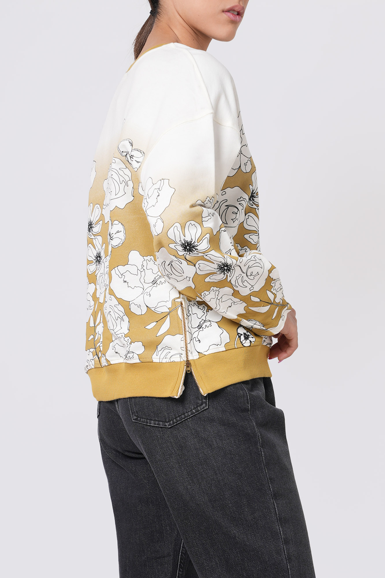 تیشرت آستین بلند دورس چاپی