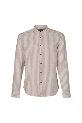 پیراهن آستین بلند یقه فرنچ راه راه