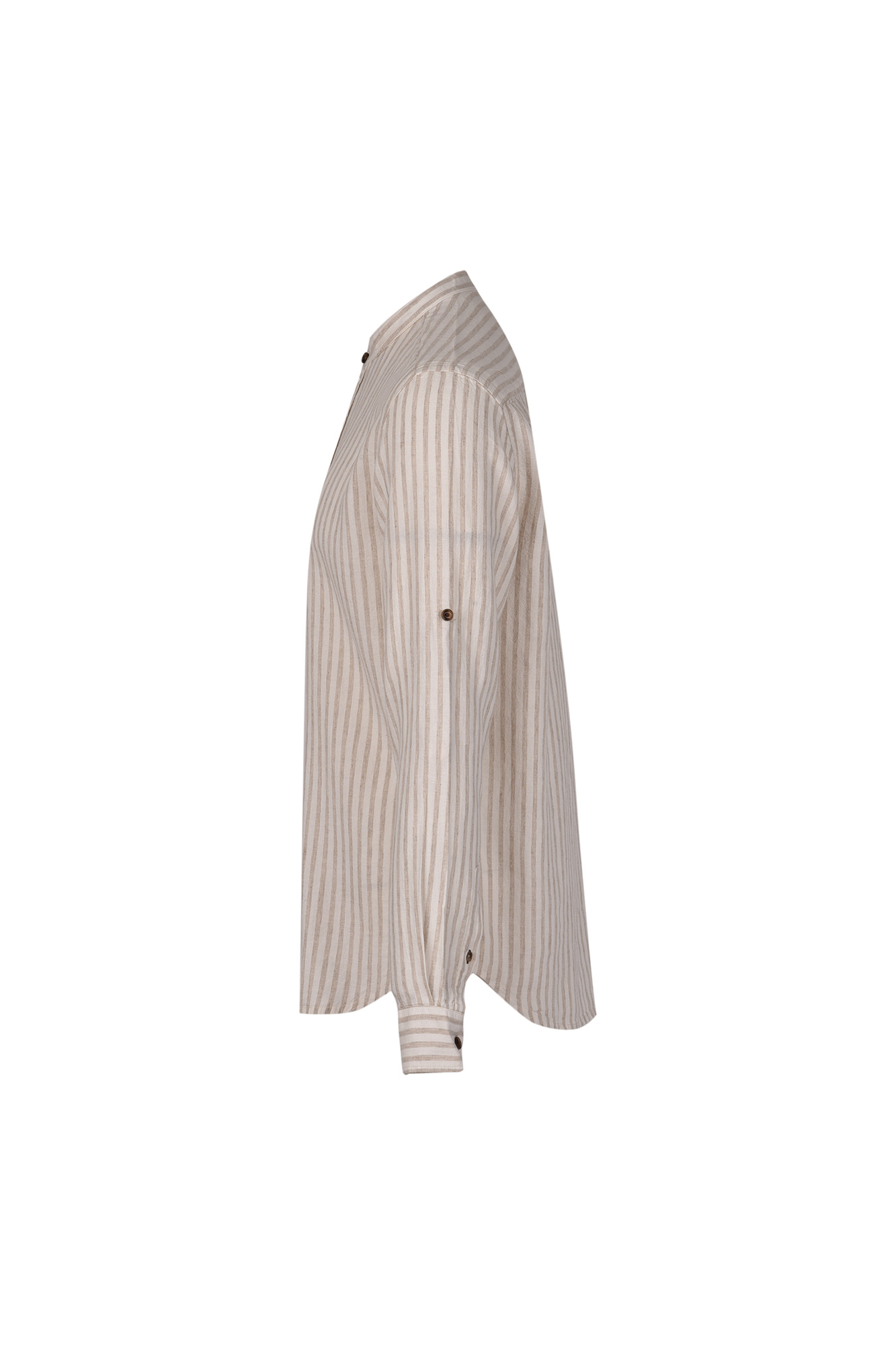 پیراهن آستین بلند یقه فرنچ راه راه