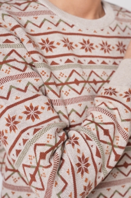 بافت ژاکارد یقه گرد