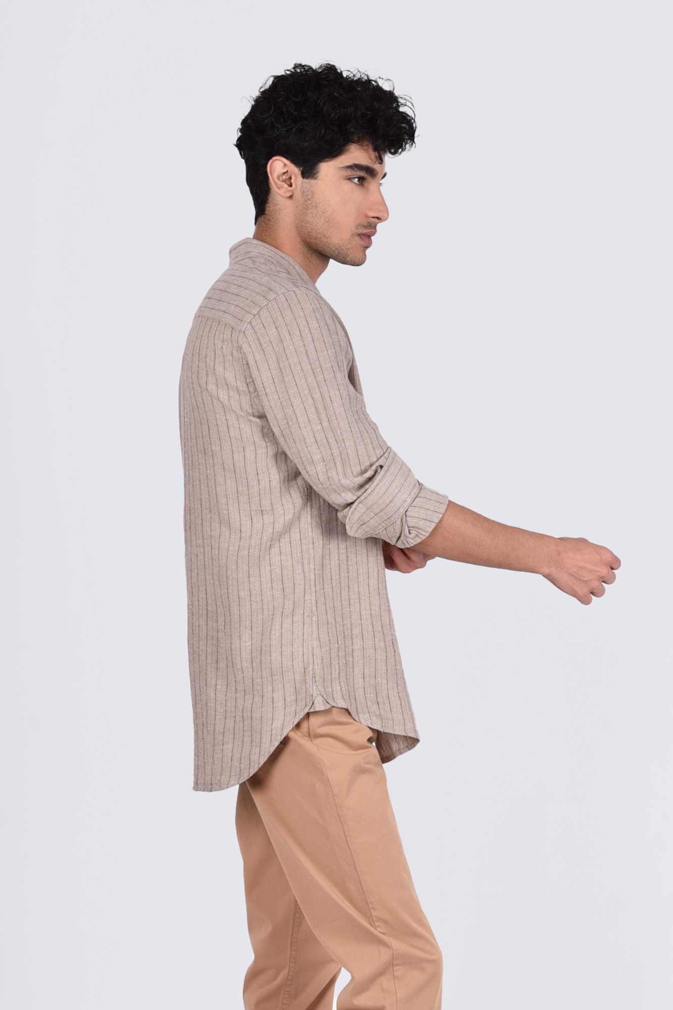 پیراهن آستین بلند راه راه