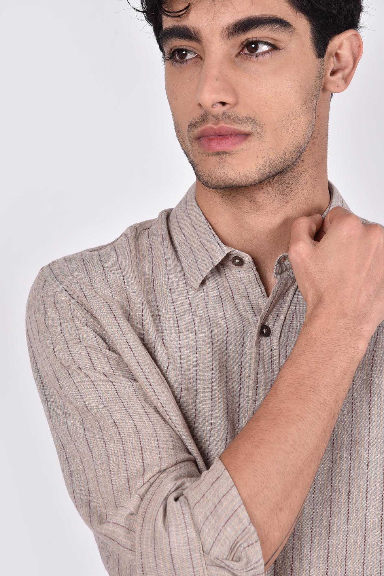 پیراهن آستین بلند راه راه