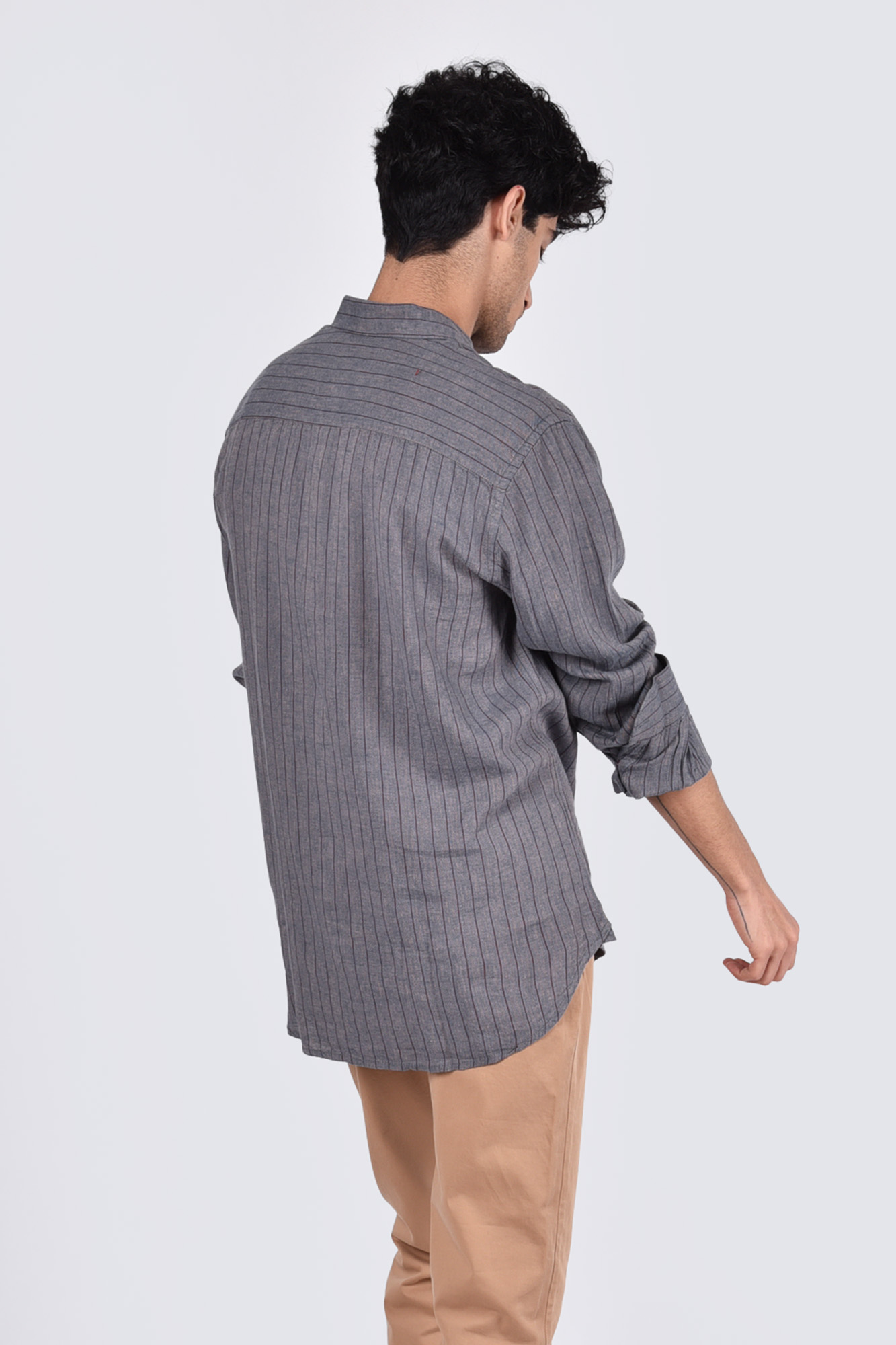 پیراهن آستین بلند راه راه