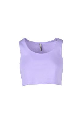 تاپ تیشرتی کراپ ساده زنانه