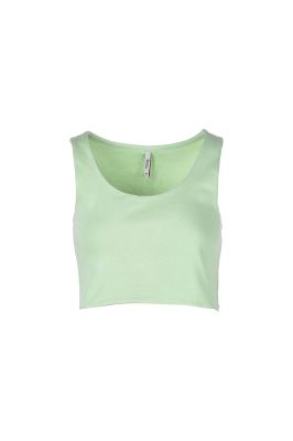 تاپ تیشرتی کراپ ساده زنانه