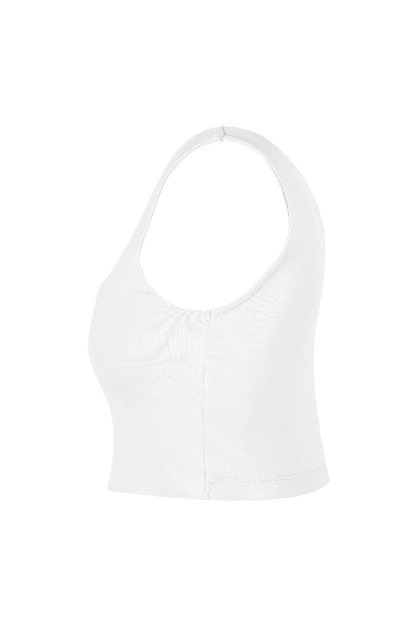 تاپ تیشرتی کراپ ساده زنانه