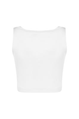 تاپ تیشرتی کراپ ساده زنانه