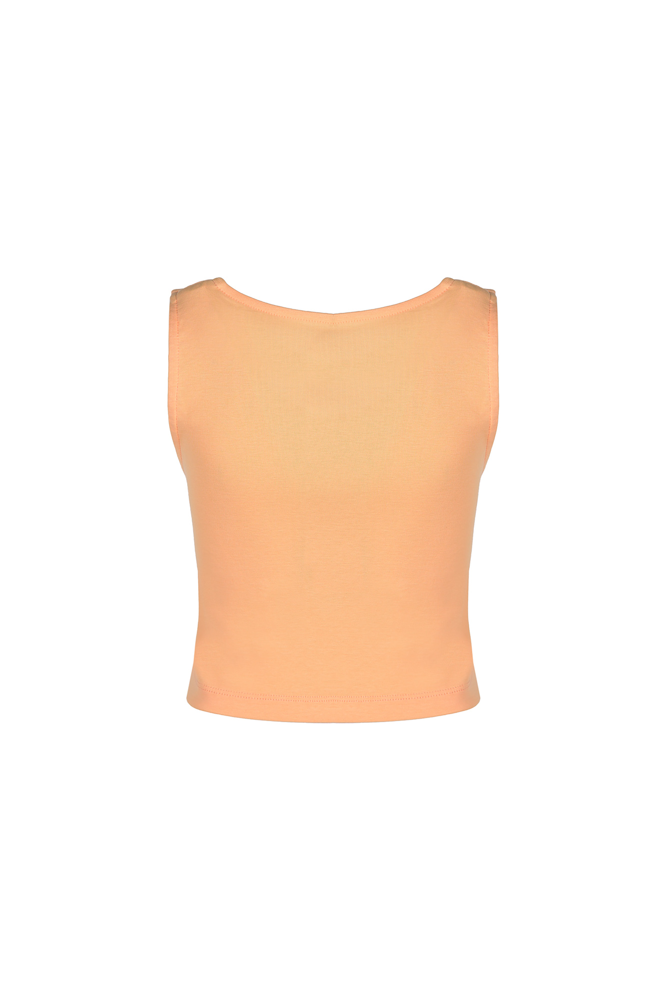 تاپ تیشرتی کراپ ساده زنانه