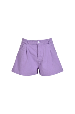 شلوارک جین پلیتد