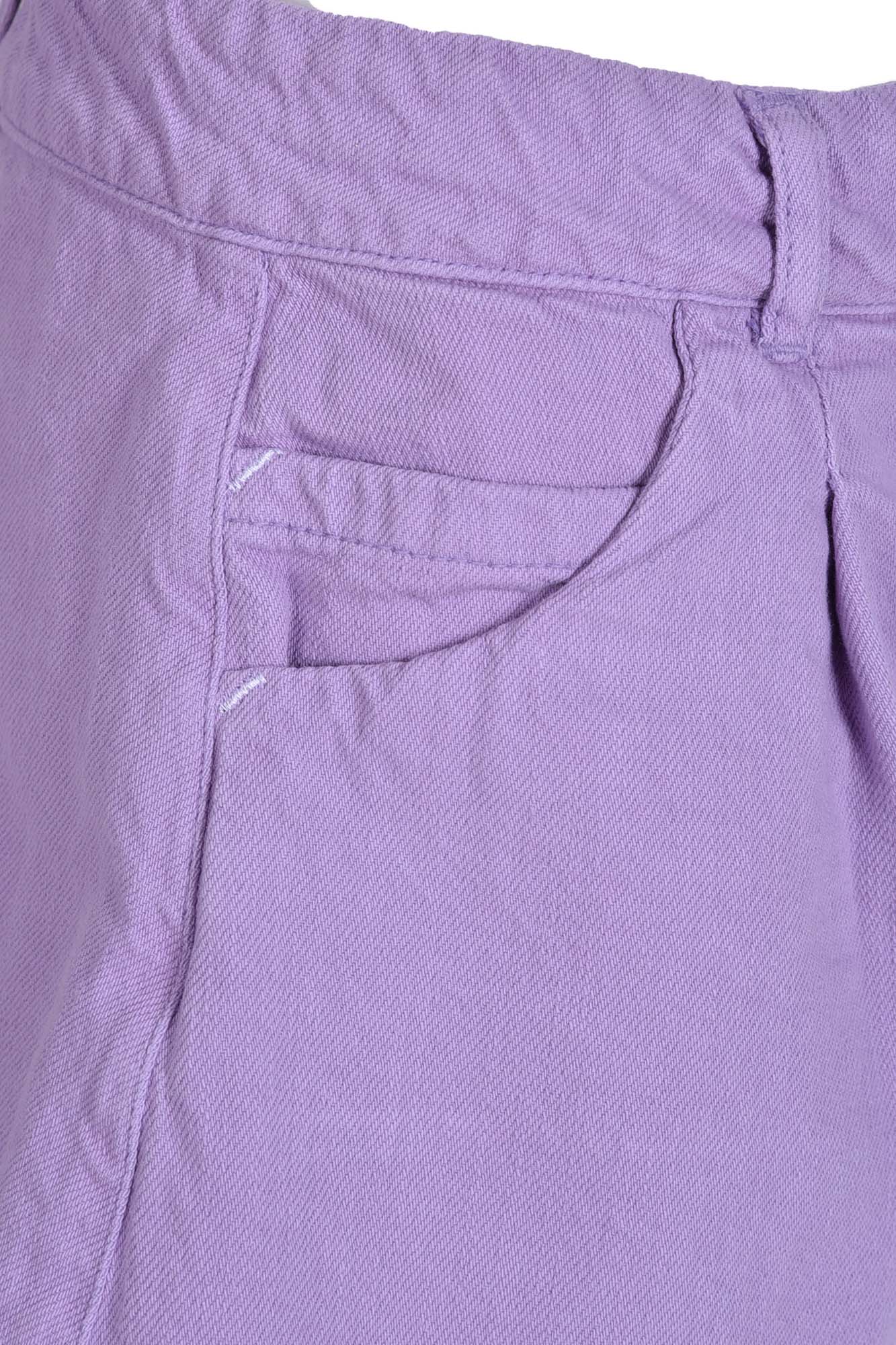 شلوارک جین پلیتد