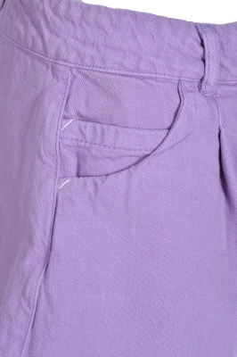 شلوارک جین پلیتد