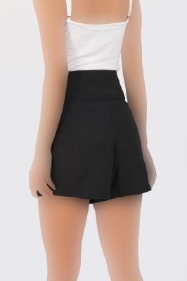 شلوارک اسکورت سگک دار