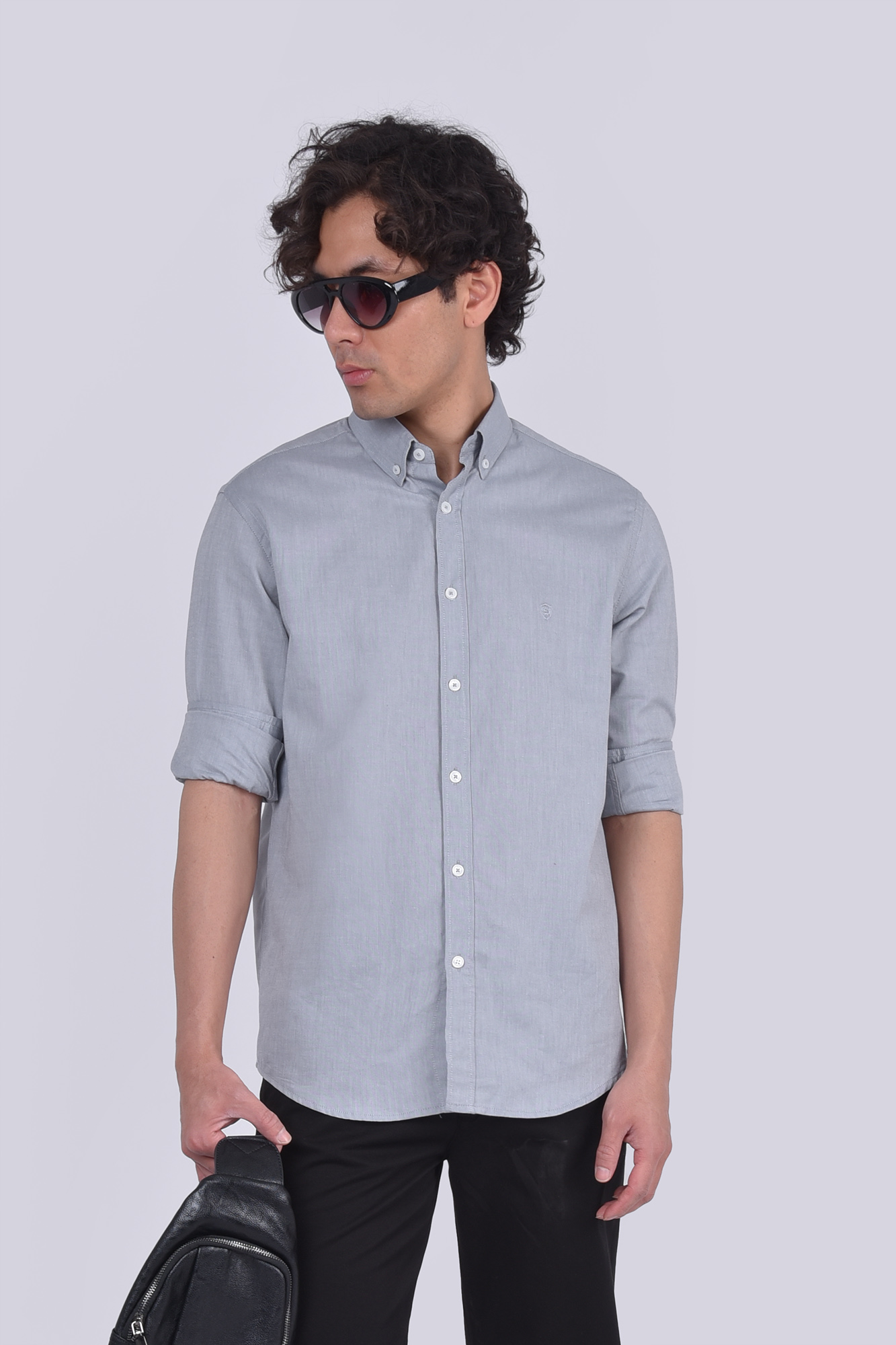 پیراهن آکسفورد آستین بلند اسلیم