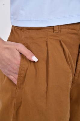 شلوار کتان واید پیلی دار