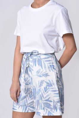 شلوارک لینن چاپی