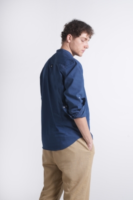 پیراهن آستین بلند یقه فرنچ جلو بسته