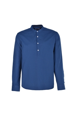 پیراهن آستین بلند یقه فرنچ جلو بسته