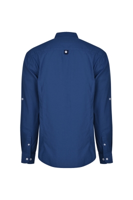 پیراهن آستین بلند یقه فرنچ جلو بسته