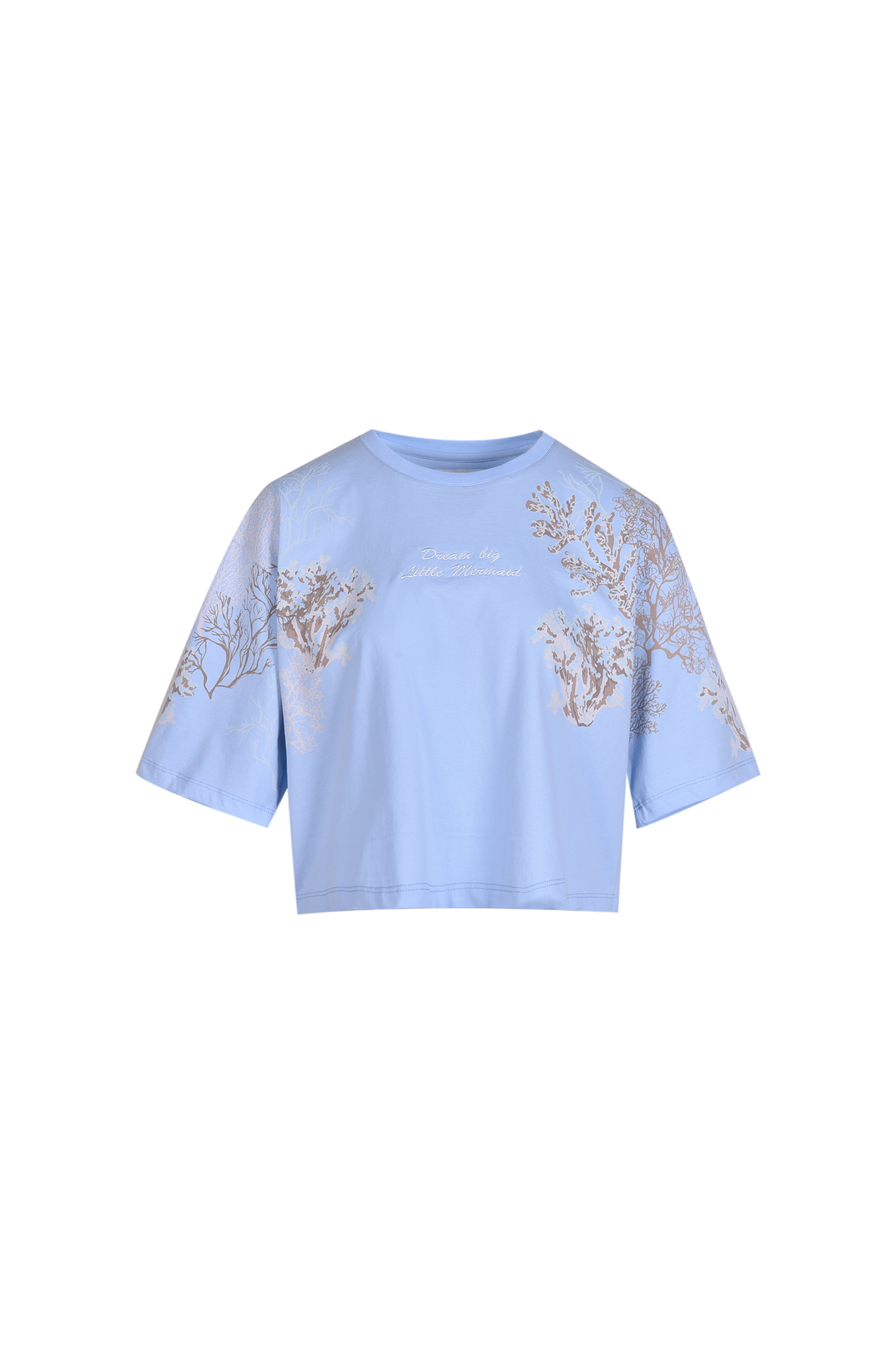 تیشرت چاپی گلدوزی دار