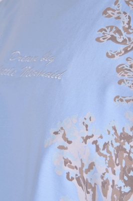 تیشرت چاپی گلدوزی دار