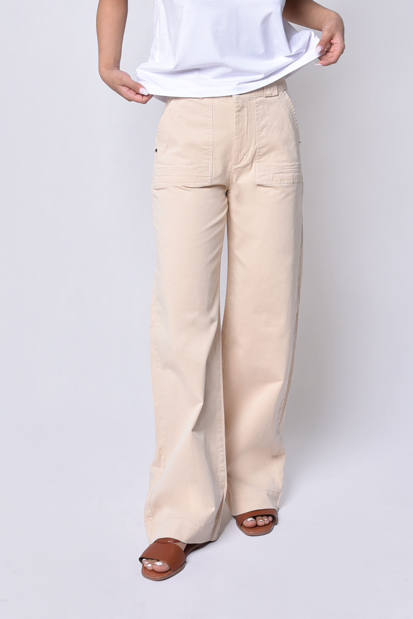 شلوار کتان واید