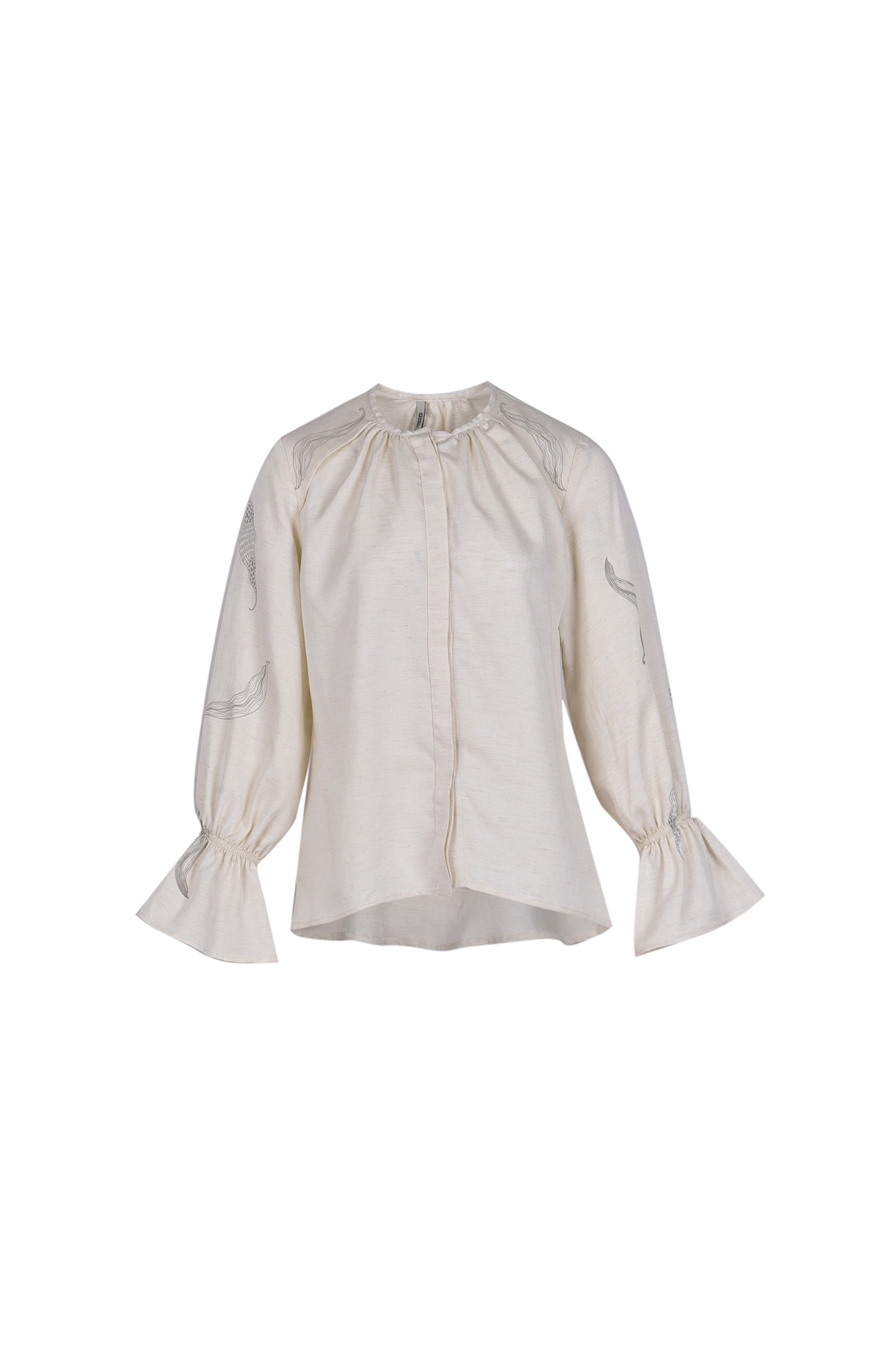 شومیز آستین بلند چاپی