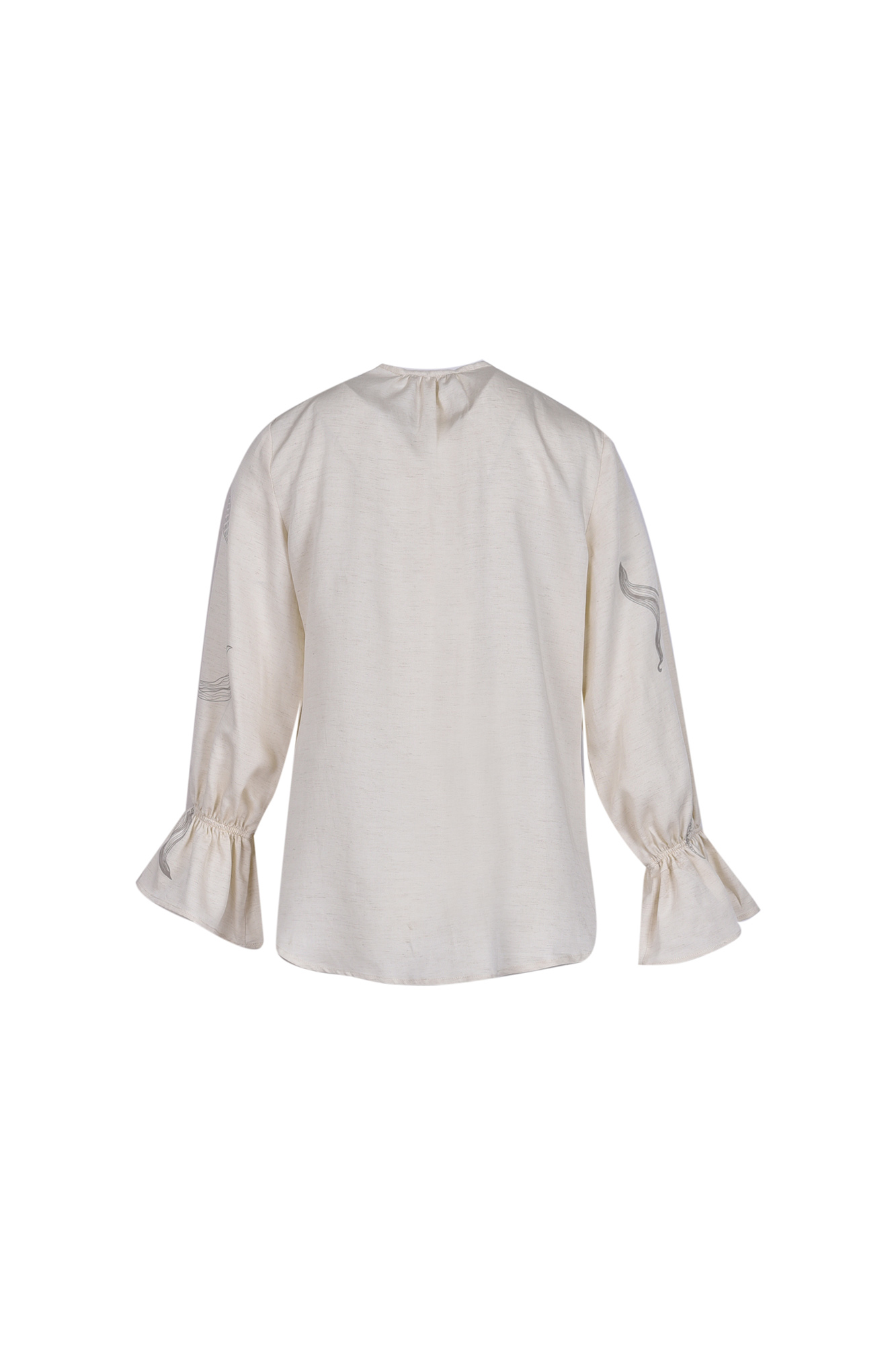 شومیز آستین بلند چاپی