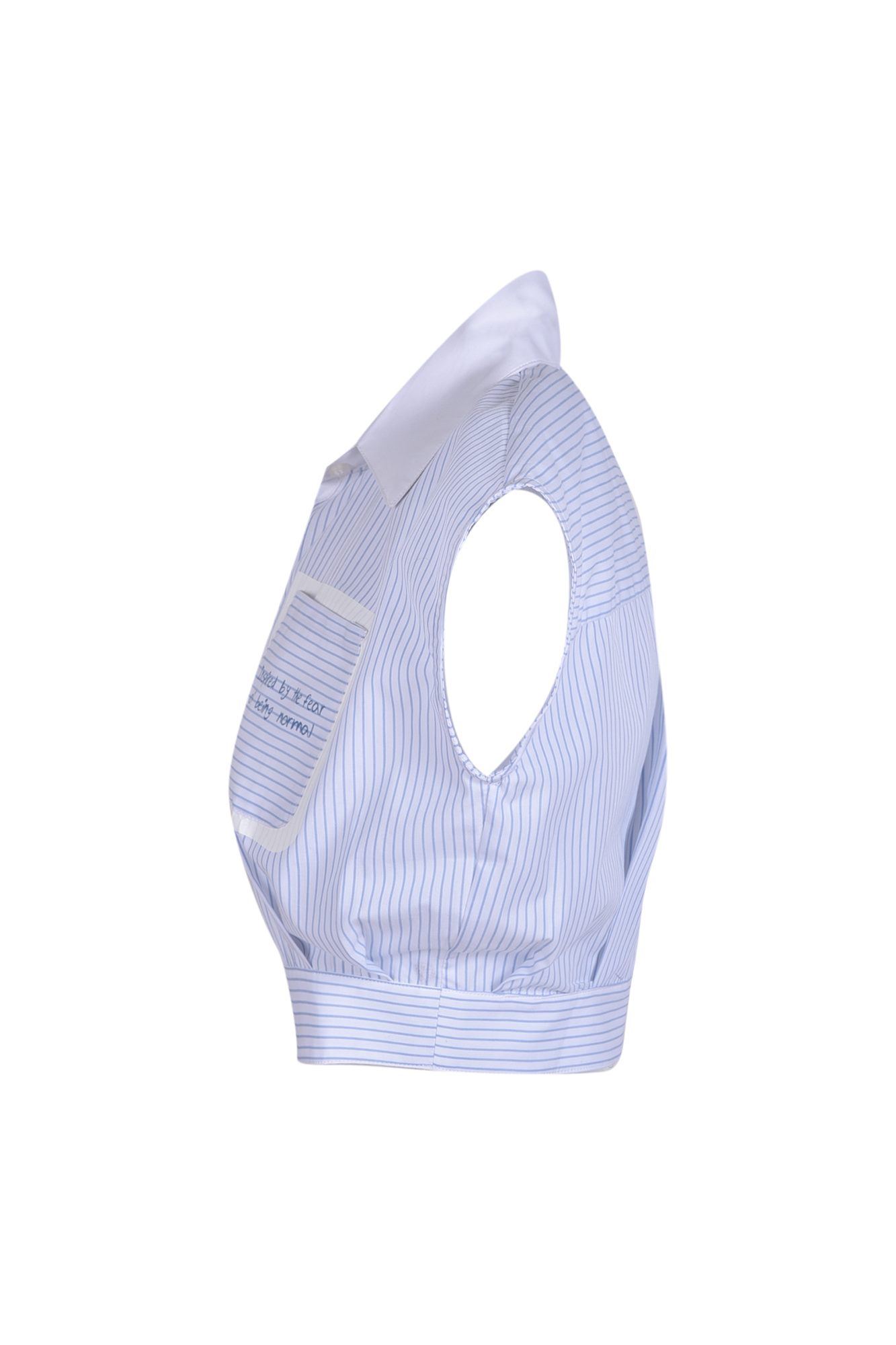 شومیز آستین سرخود چاپی کراپ