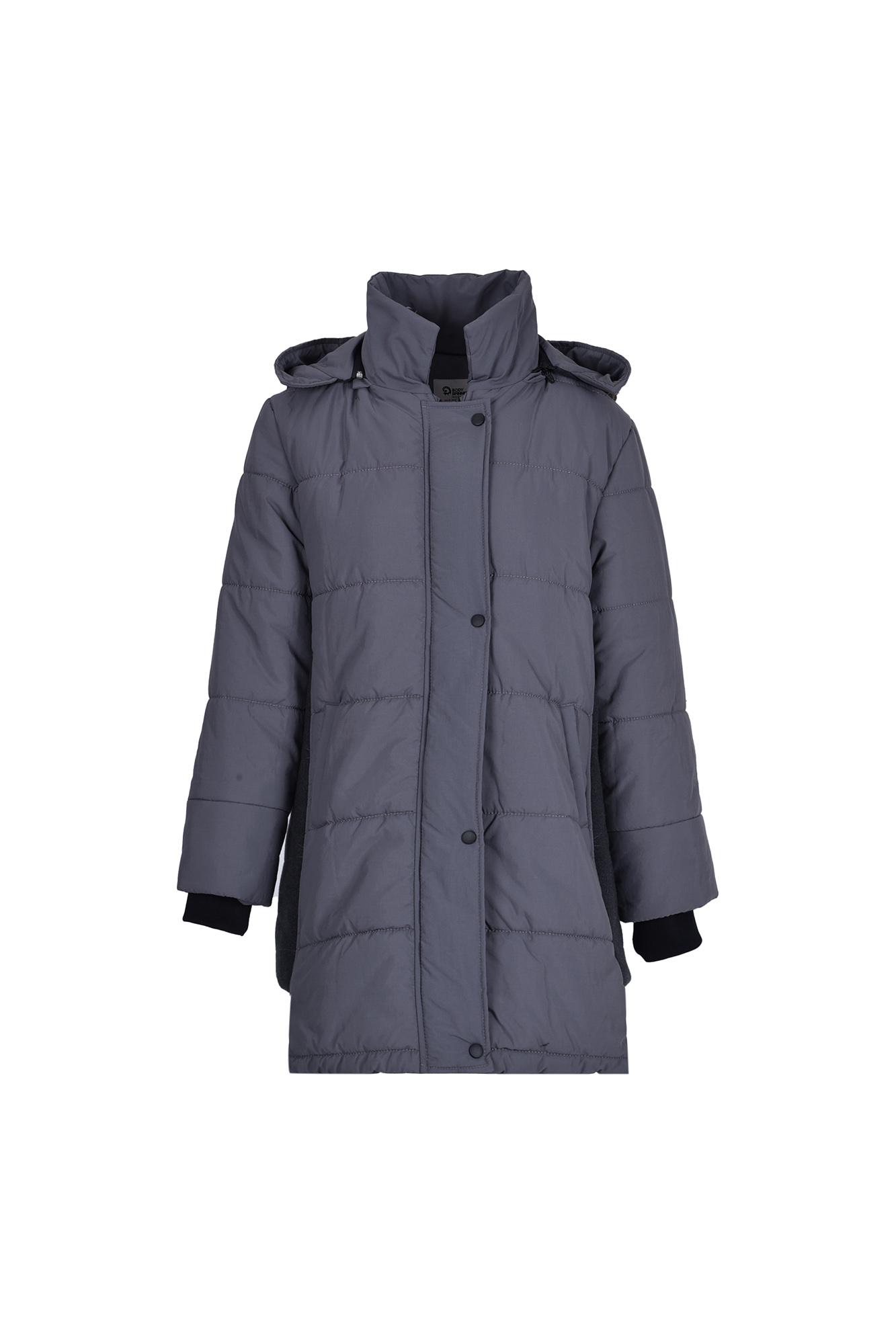 کاپشن بلند کلاه دار