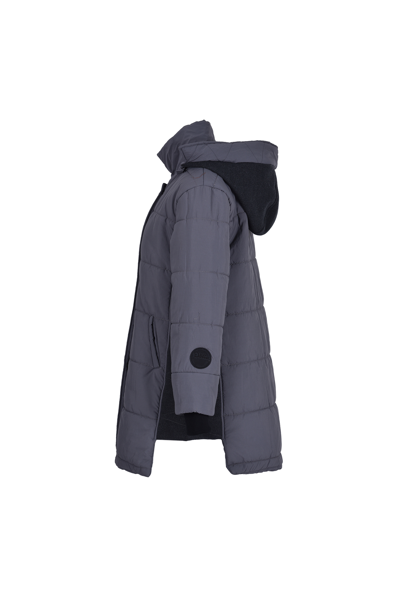 کاپشن بلند کلاه دار