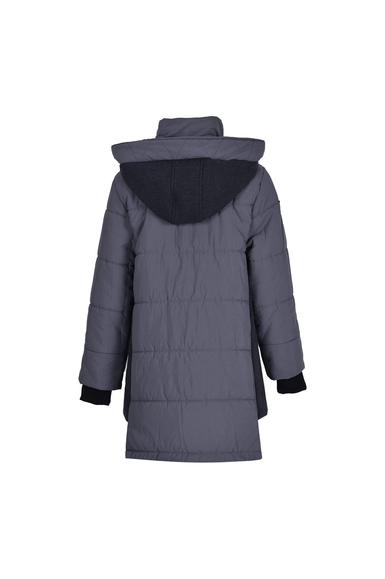 کاپشن بلند کلاه دار