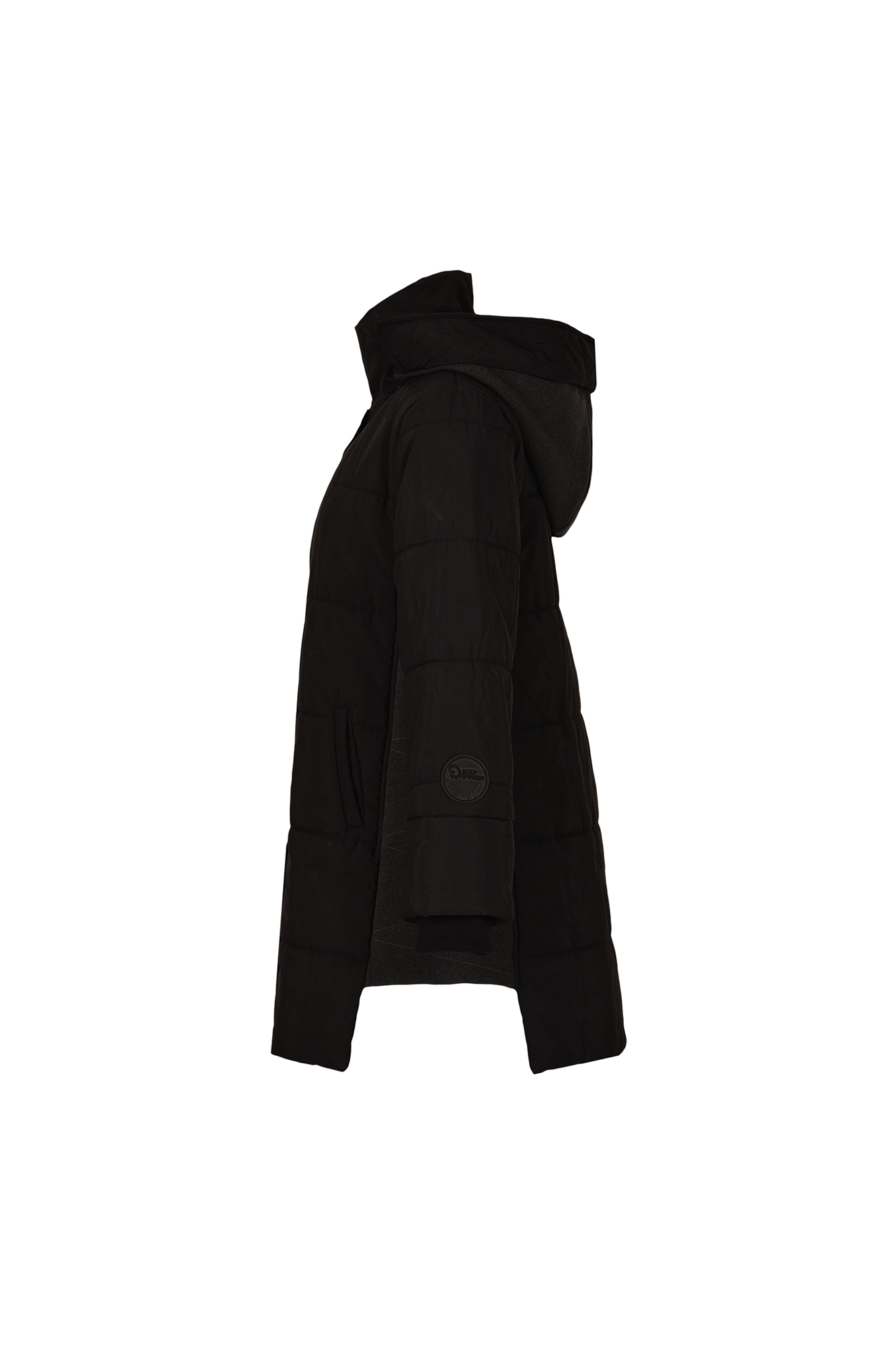 کاپشن بلند کلاه دار