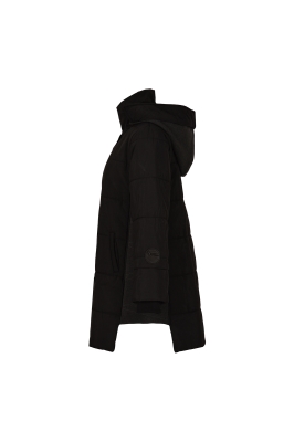 کاپشن بلند کلاه دار