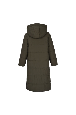 کاپشن بلند کلاه دار