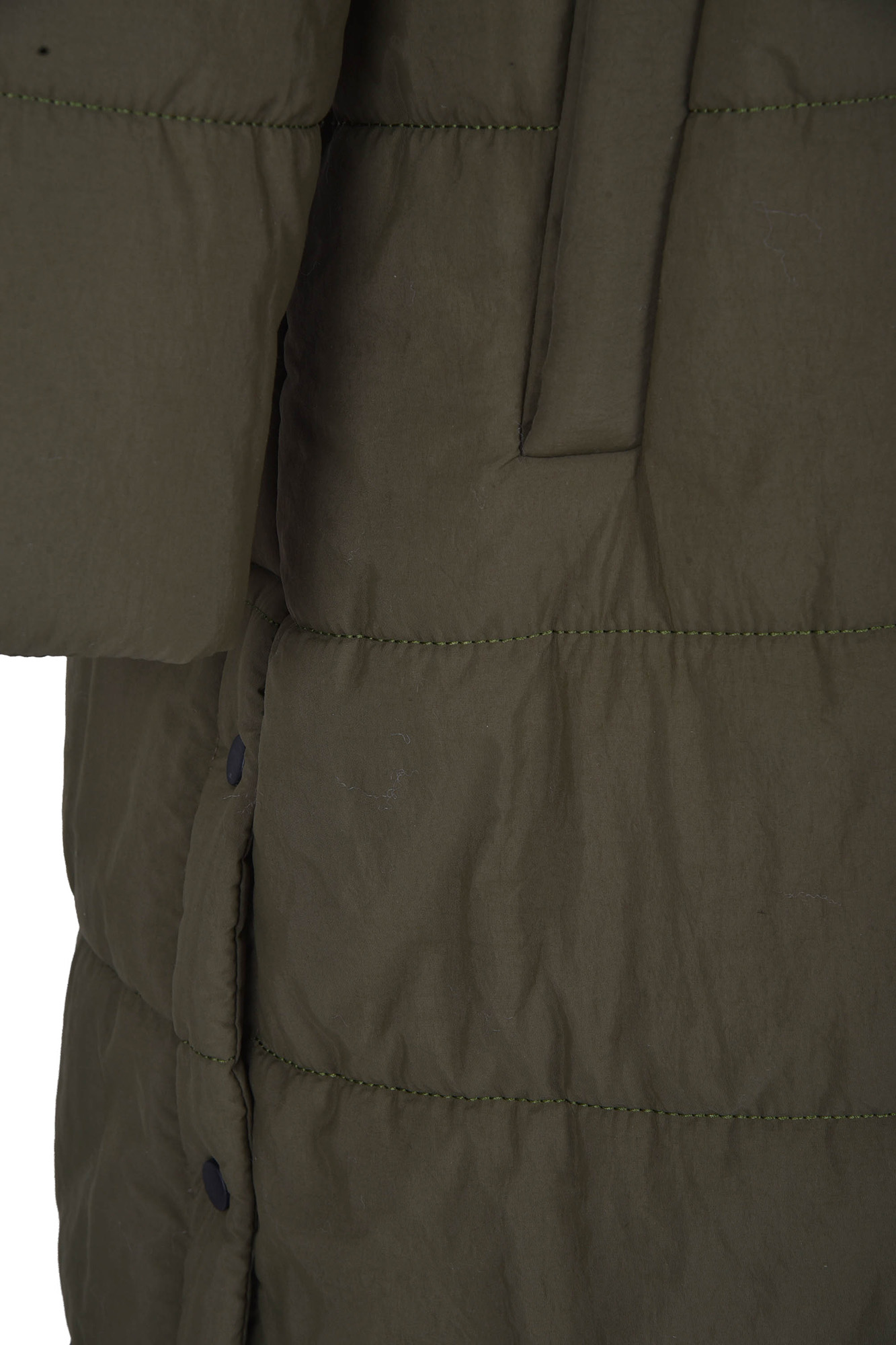 کاپشن بلند کلاه دار