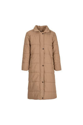 کاپشن بلند کلاه دار