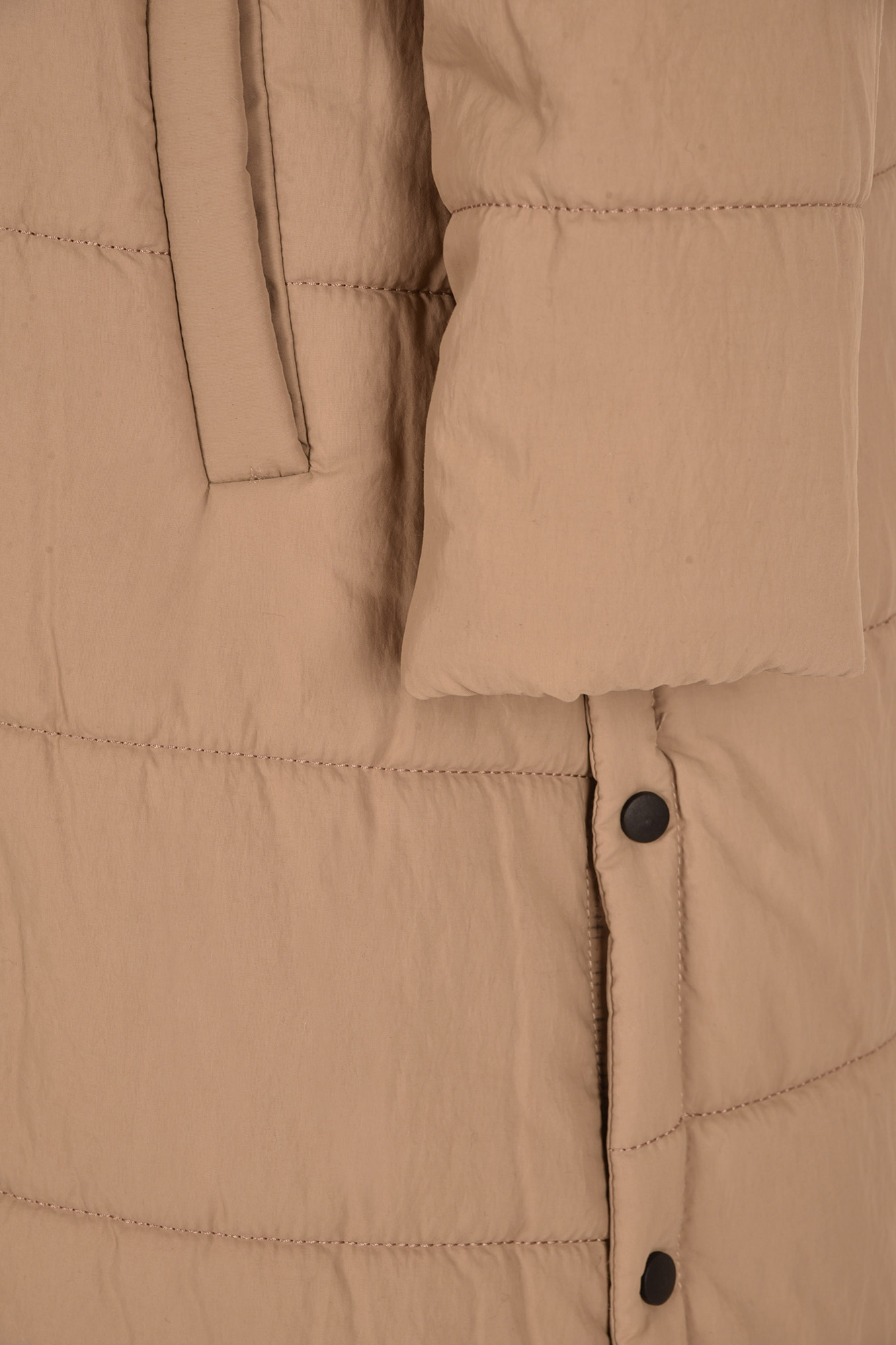 کاپشن بلند کلاه دار