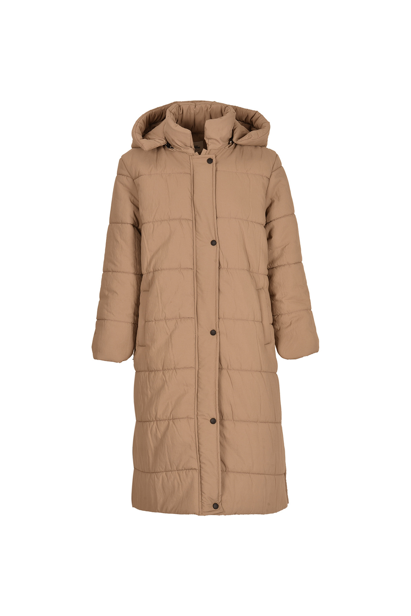 کاپشن بلند کلاه دار