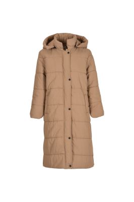 کاپشن بلند کلاه دار