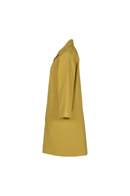 بارانی آستین رگلان جیب برش دار