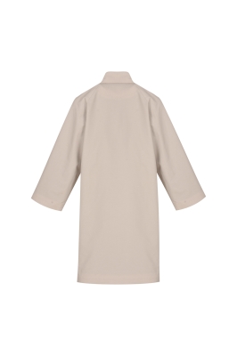 بارانی آستین رگلان جیب برش دار